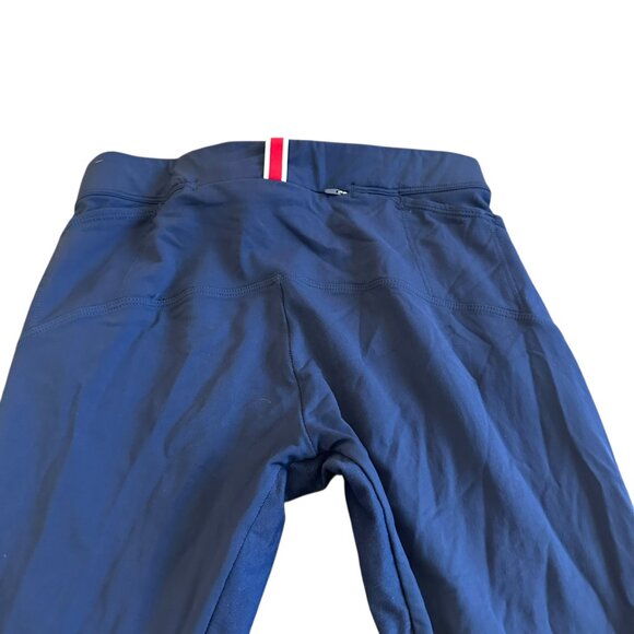 Tracksmith Cropped Length Leggings Navy Blue Cropped Athletic Athleisure Small - Picture 8 of 11